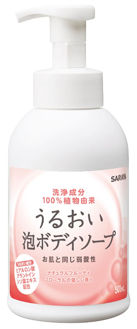 【サラヤ】うるおい泡ボディソープ５００ｍＬＰ付
