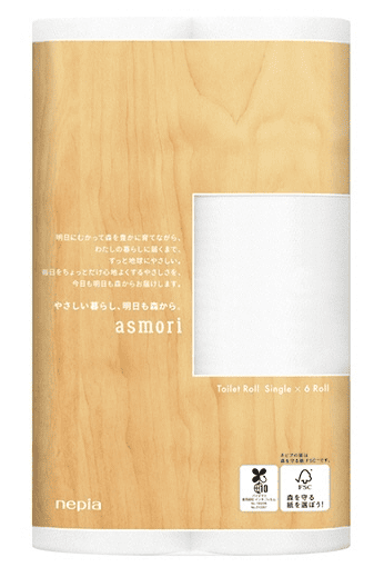 【王子ネピア】ﾈﾋﾟｱ asmori 120m巻き ｼﾝｸﾞﾙ 114㎜幅 6ﾛｰﾙﾊﾟｯｸ×8個