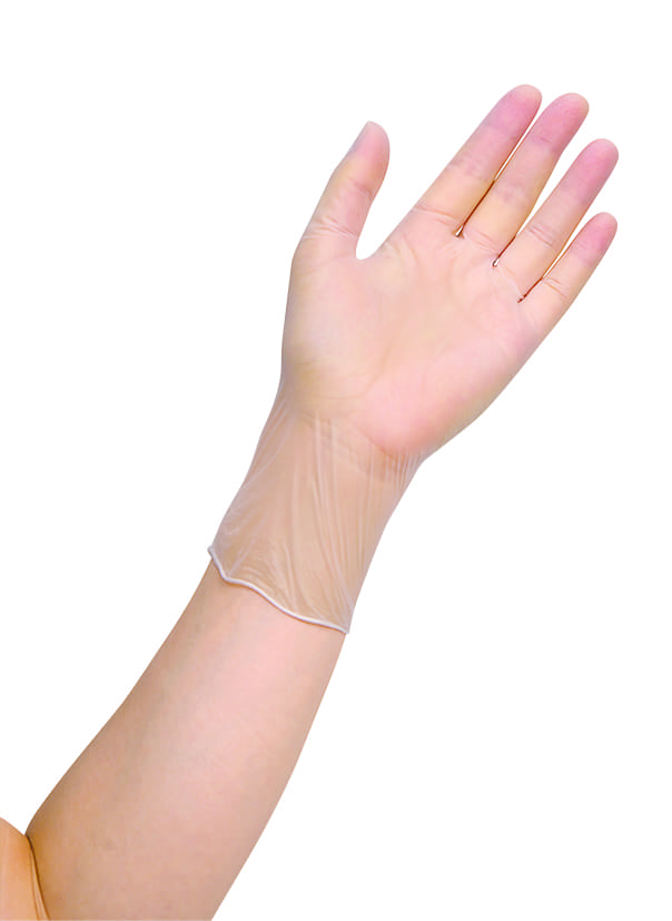 【サラヤ】★ケース販売　プラスチック手袋Ｅ　粉無１００枚入（廉価版、1ケース10箱入）